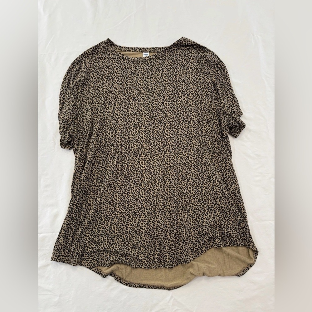 Old Navy Luxe Cheetah Print Plus Size XXL Women’s Blouse